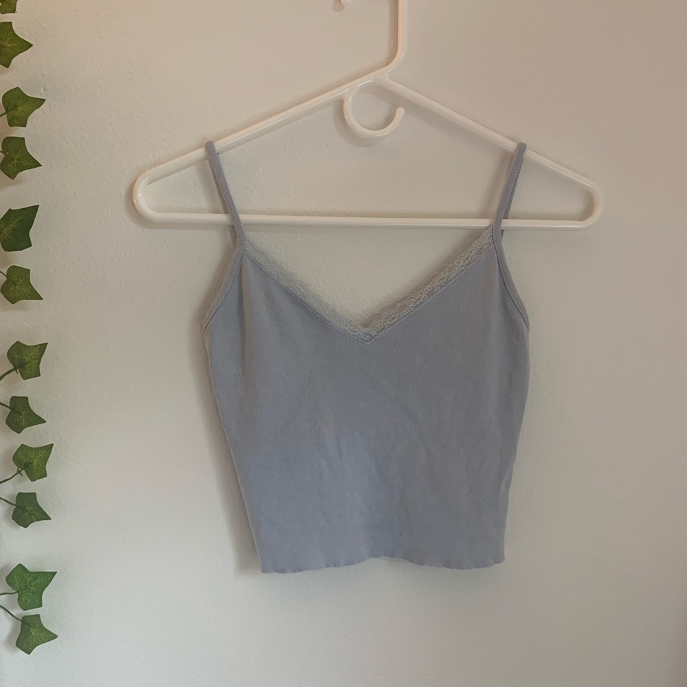 rare brandy melville blue nicolette tank